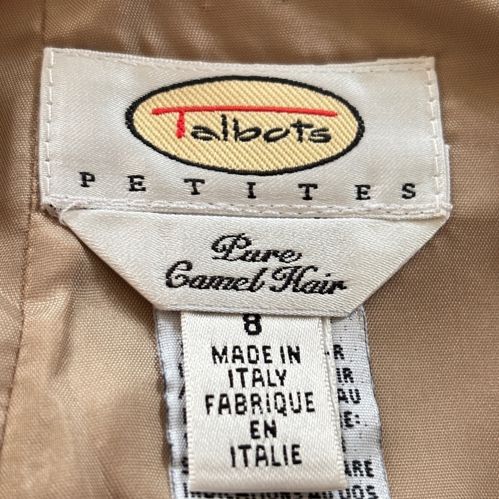 Talbots Pencil Skirt Women's Sz 8 Petite Tan Camel Hair Fitted Classic Secretary - Picture 5 of 12